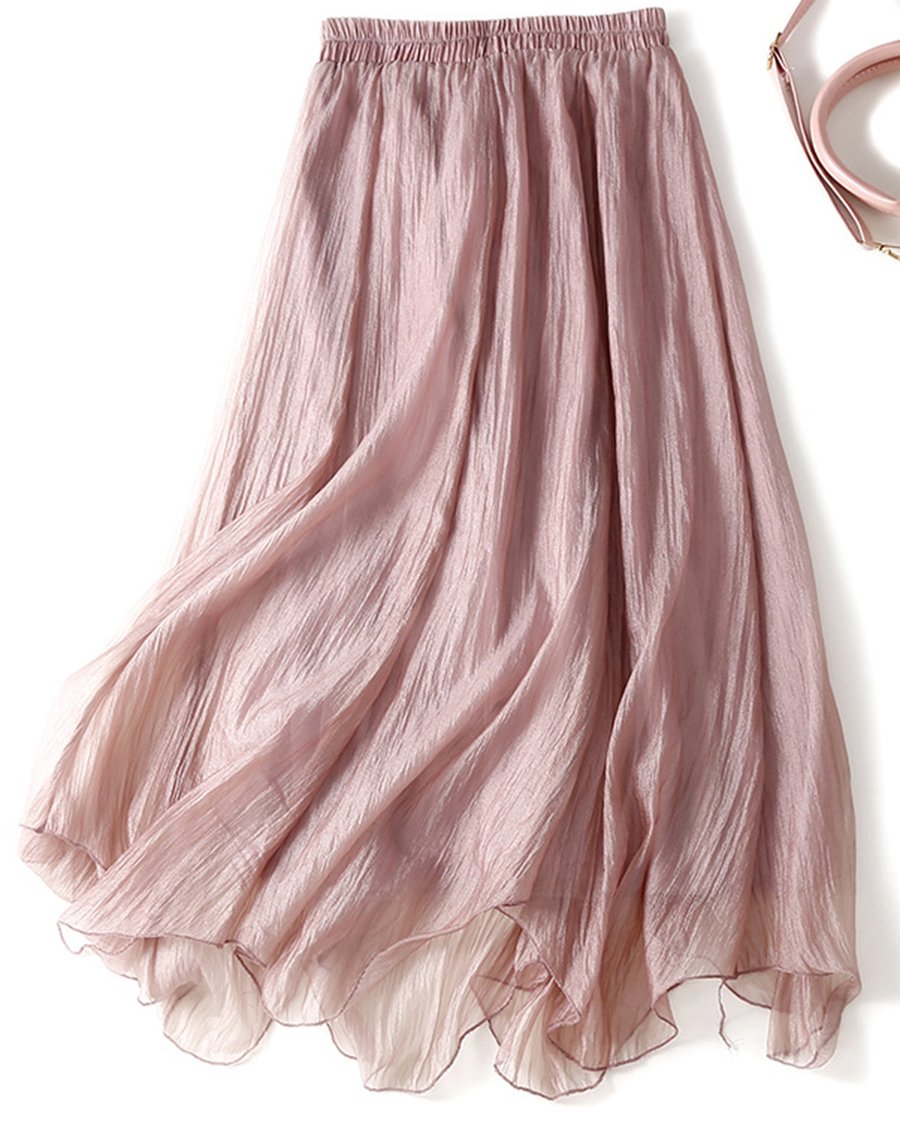 Irregular Hem Elegant Skirt